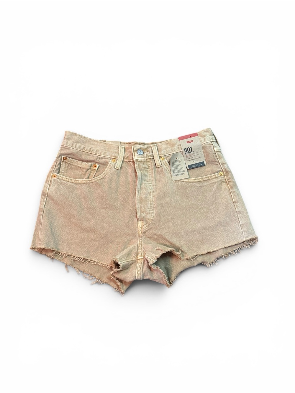 NWT Levi's 501 High Rise Cutoff Shorts | Sandy Beige | Women's Size 30
